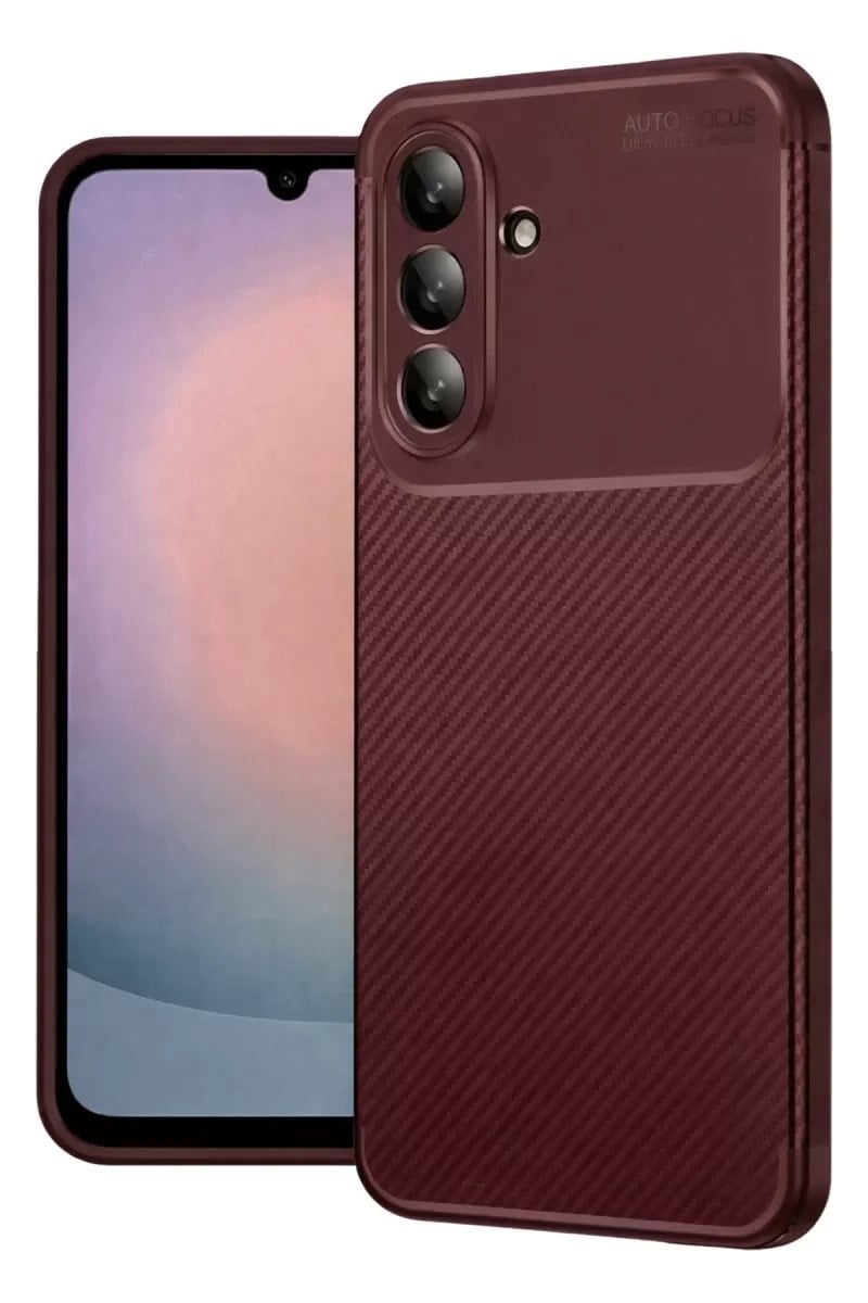 Mey İthalat®  Samsung Galaxy A27 5G Auto Focus Karbon Kapak - Bordo