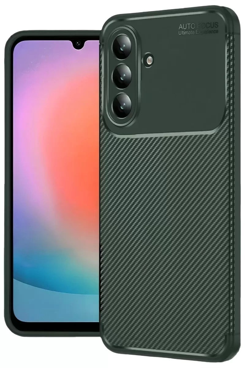 Mey İthalat®  Samsung Galaxy A27 5G Auto Focus Karbon Kapak - Yeşil