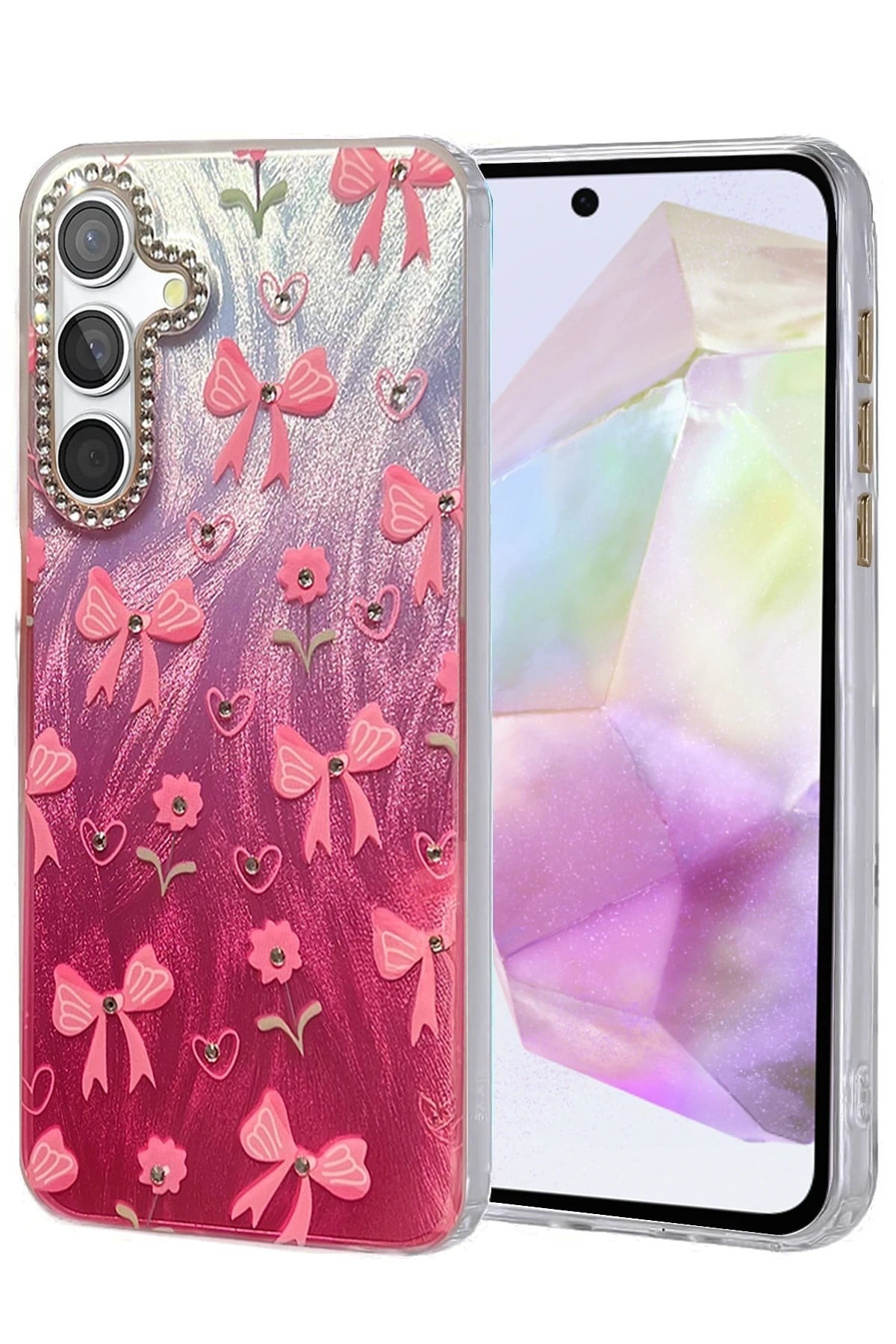Mey İthalat®  Samsung Galaxy A35 5G Kılıf Blade Aynalı Desenli Kapak - Desen 3