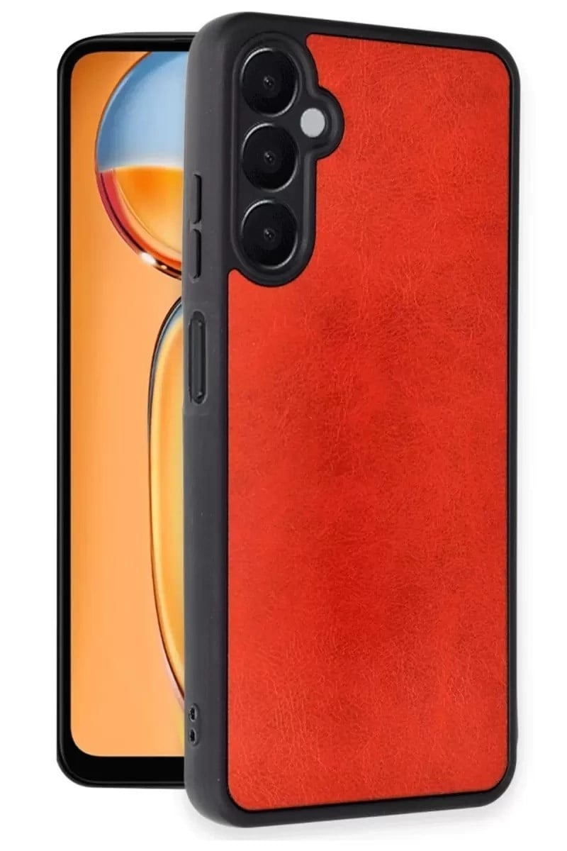 Mey İthalat®  Samsung Galaxy A36 Kılıf Aras Deri Kapak - Kırmızı