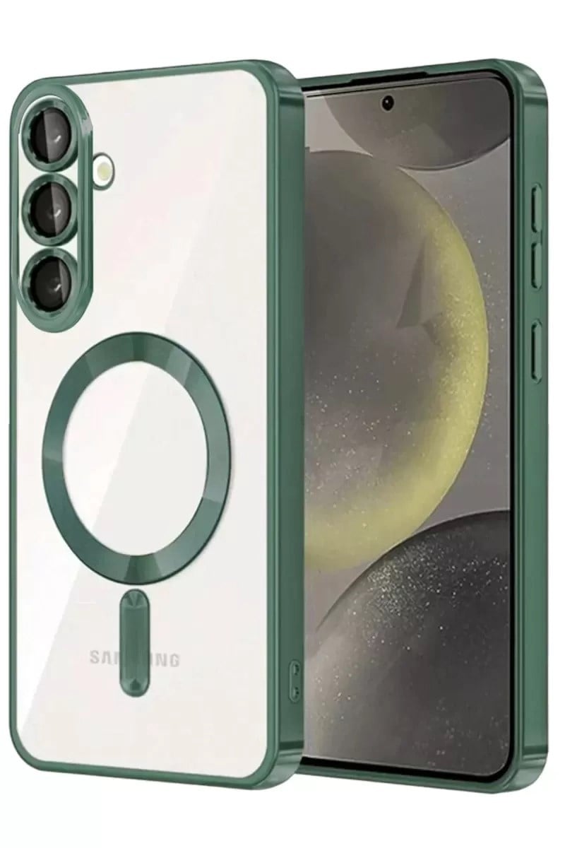 Mey İthalat®  Samsung Galaxy A37 5G Kross Magneticsafe Kapak - Koyu Yeşil