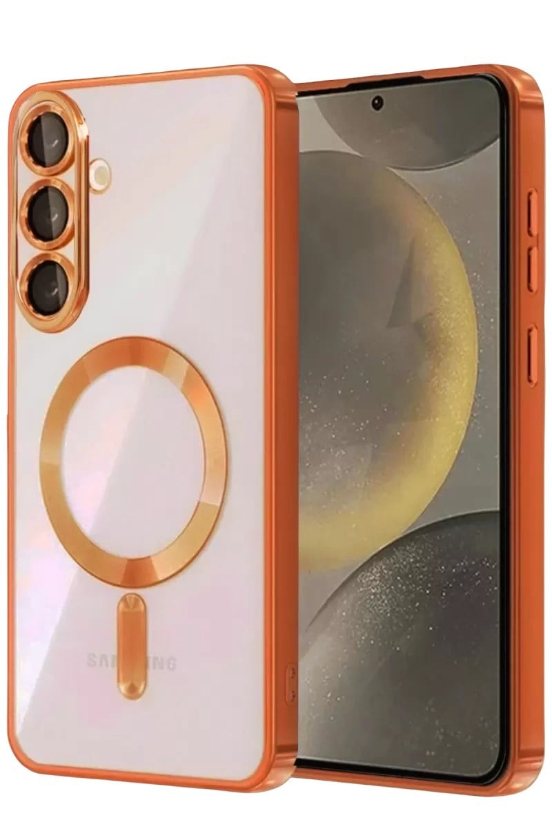 Mey İthalat®  Samsung Galaxy A37 5G Kross Magneticsafe Kapak - Turuncu
