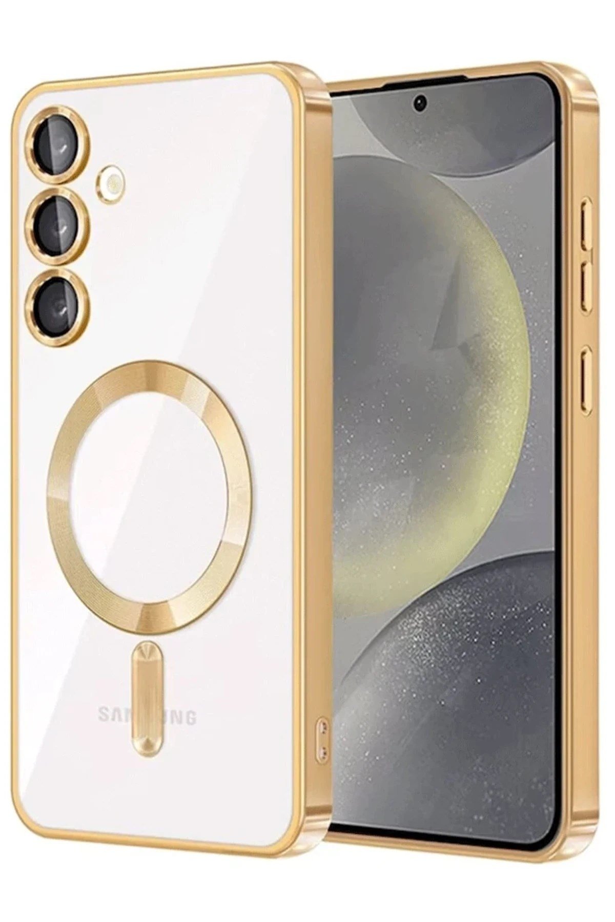 Mey İthalat®  Samsung Galaxy A54 5G Kross Magneticsafe Kapak - Gold