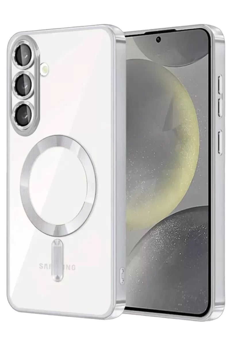 Mey İthalat®  Samsung Galaxy A57 5G Kross Magneticsafe Kapak - Gümüş