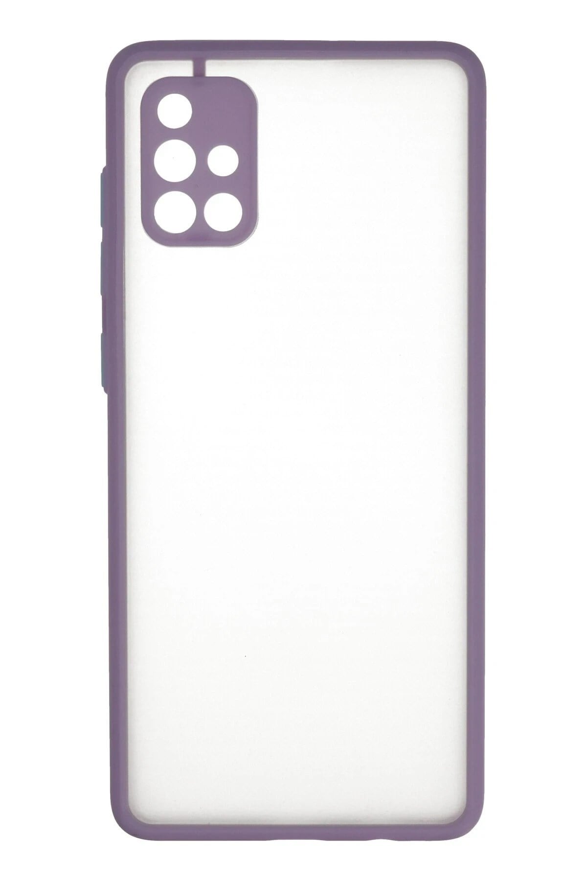 Mey İthalat®  Samsung Galaxy A71 Kılıf Montreal Silikon Kapak - Mor