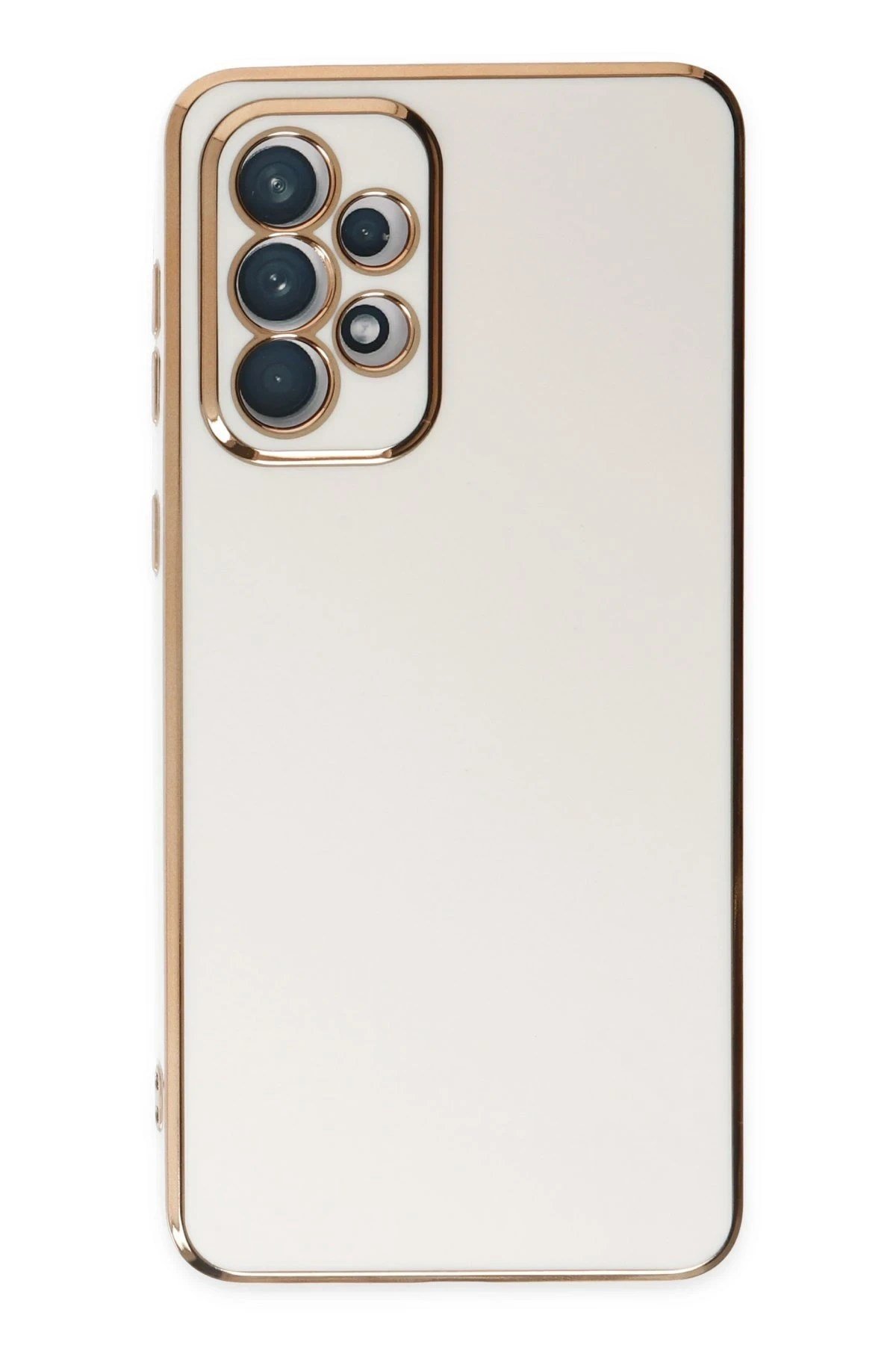 Mey İthalat®  Samsung Galaxy A73 5G Kılıf Volet Silikon - Beyaz