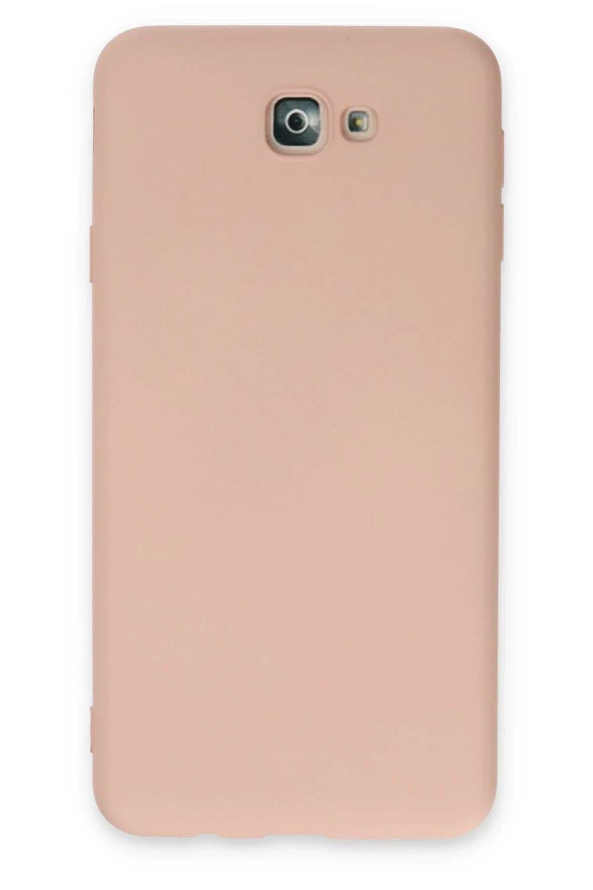 Mey İthalat®  Samsung Galaxy J7 Prime Kılıf Nano içi Kadife Silikon - Pudra