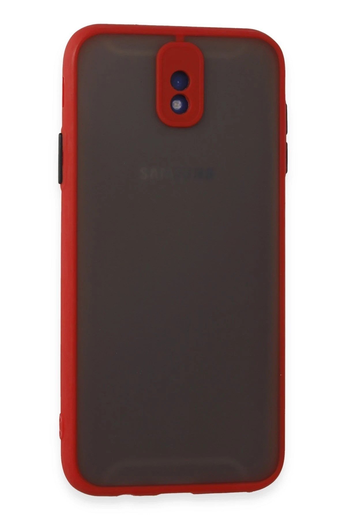 Mey İthalat®  Samsung Galaxy J7 Pro / J730 Kılıf Montreal Silikon Kapak - Kırmızı