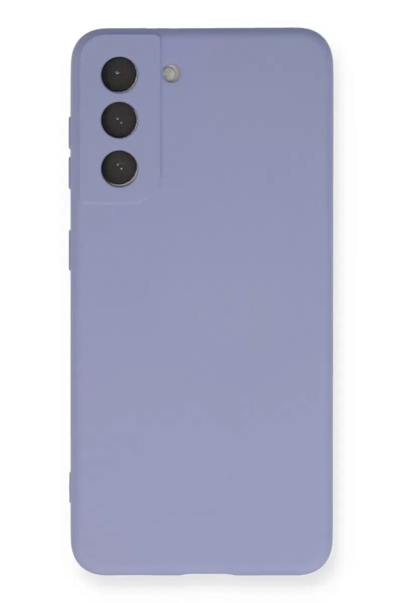 Mey İthalat®  Samsung Galaxy S21 Kılıf Nano içi Kadife Silikon - Lila