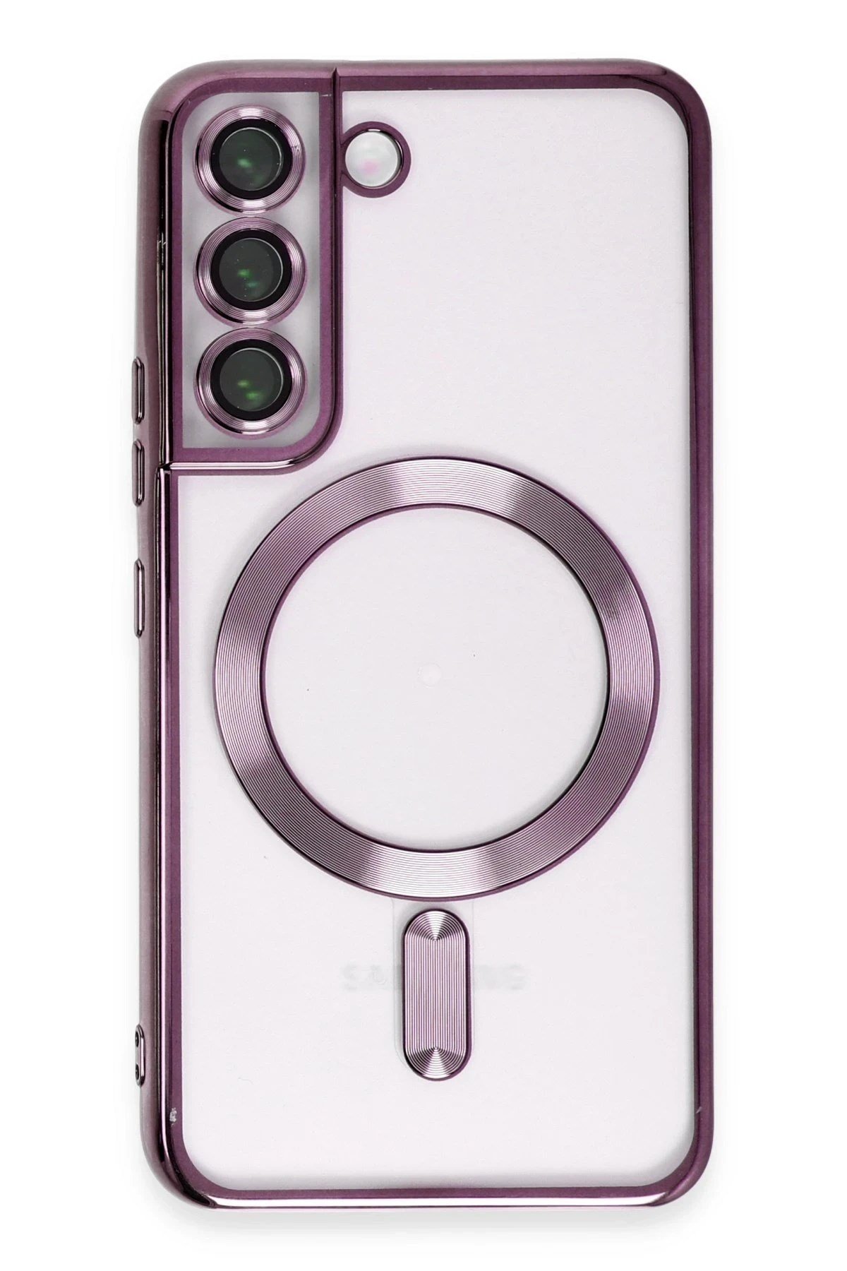 Mey İthalat®  Samsung Galaxy S22 Kılıf Kross Magneticsafe Kapak - Mor
