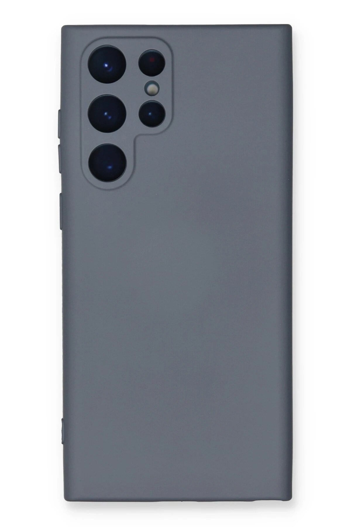 Mey İthalat®  Samsung Galaxy S22 Ultra Kılıf Nano içi Kadife Silikon - Gri