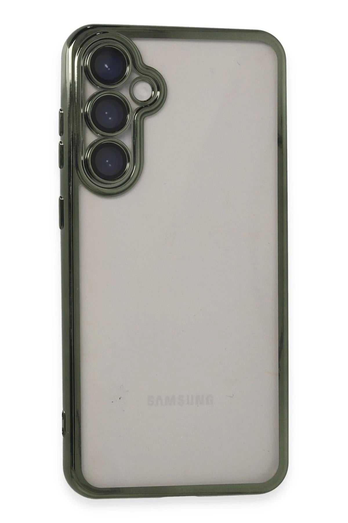Mey İthalat®  Samsung Galaxy S23 FE Kılıf  Lensli Silikon - Yeşil