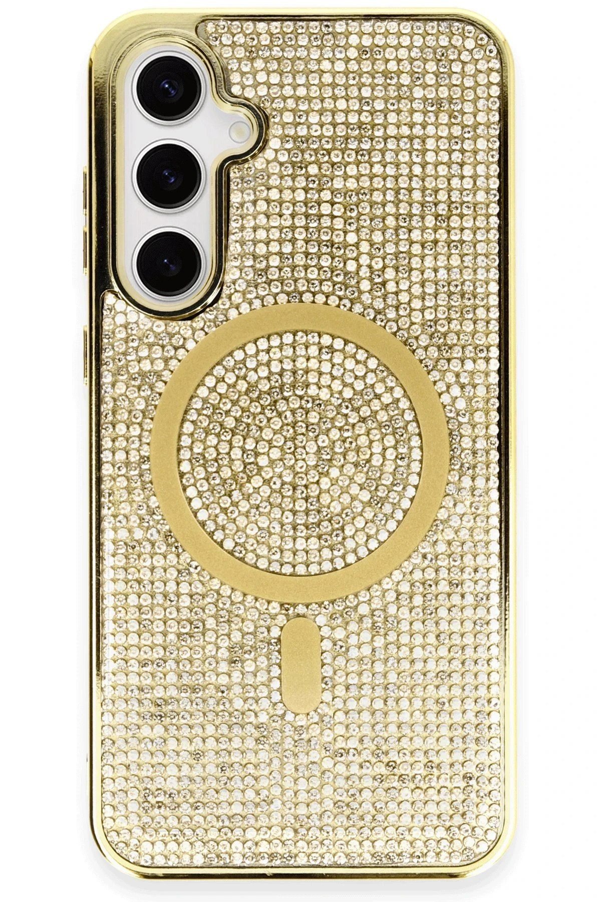 Mey İthalat®  Samsung Galaxy S23 Kılıf Helen Magsafe Kapak - Gold