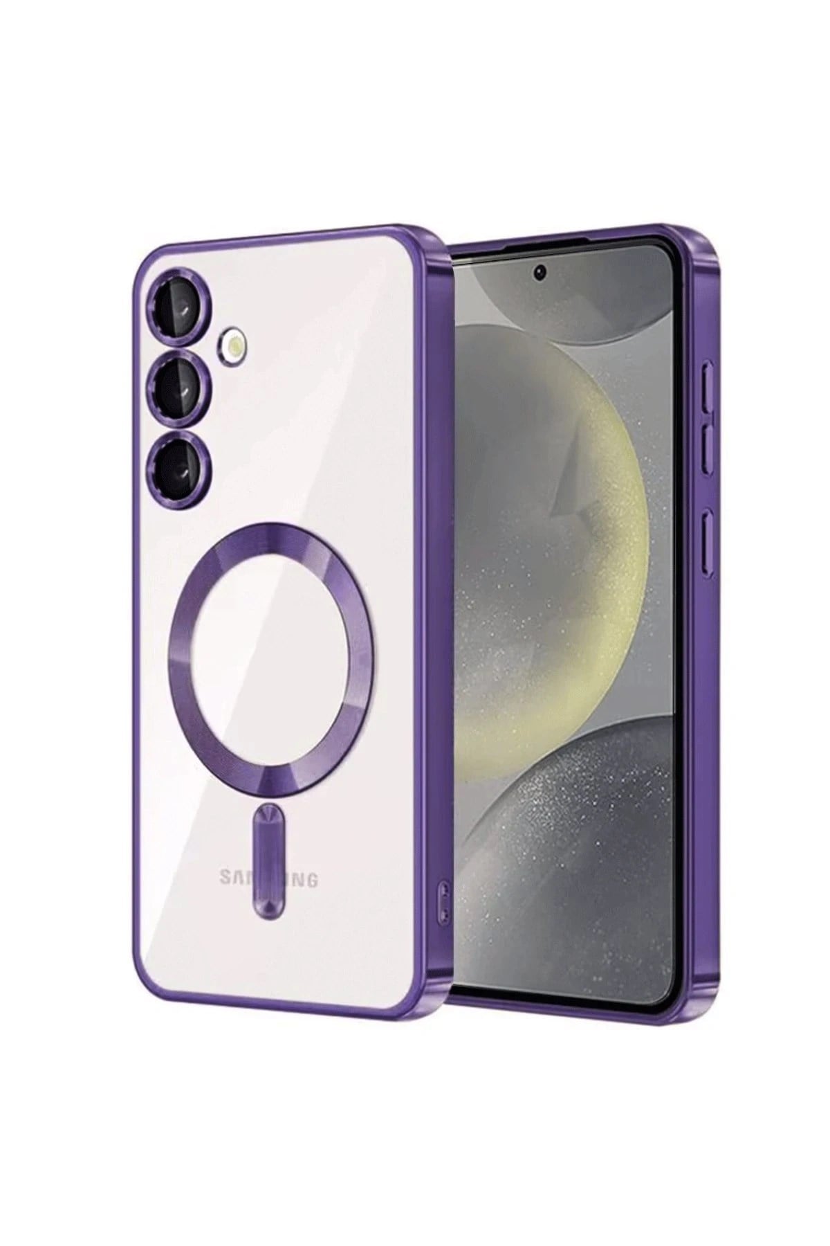 Mey İthalat®  Samsung Galaxy S23 Kılıf Kross Magneticsafe Kapak - Mor