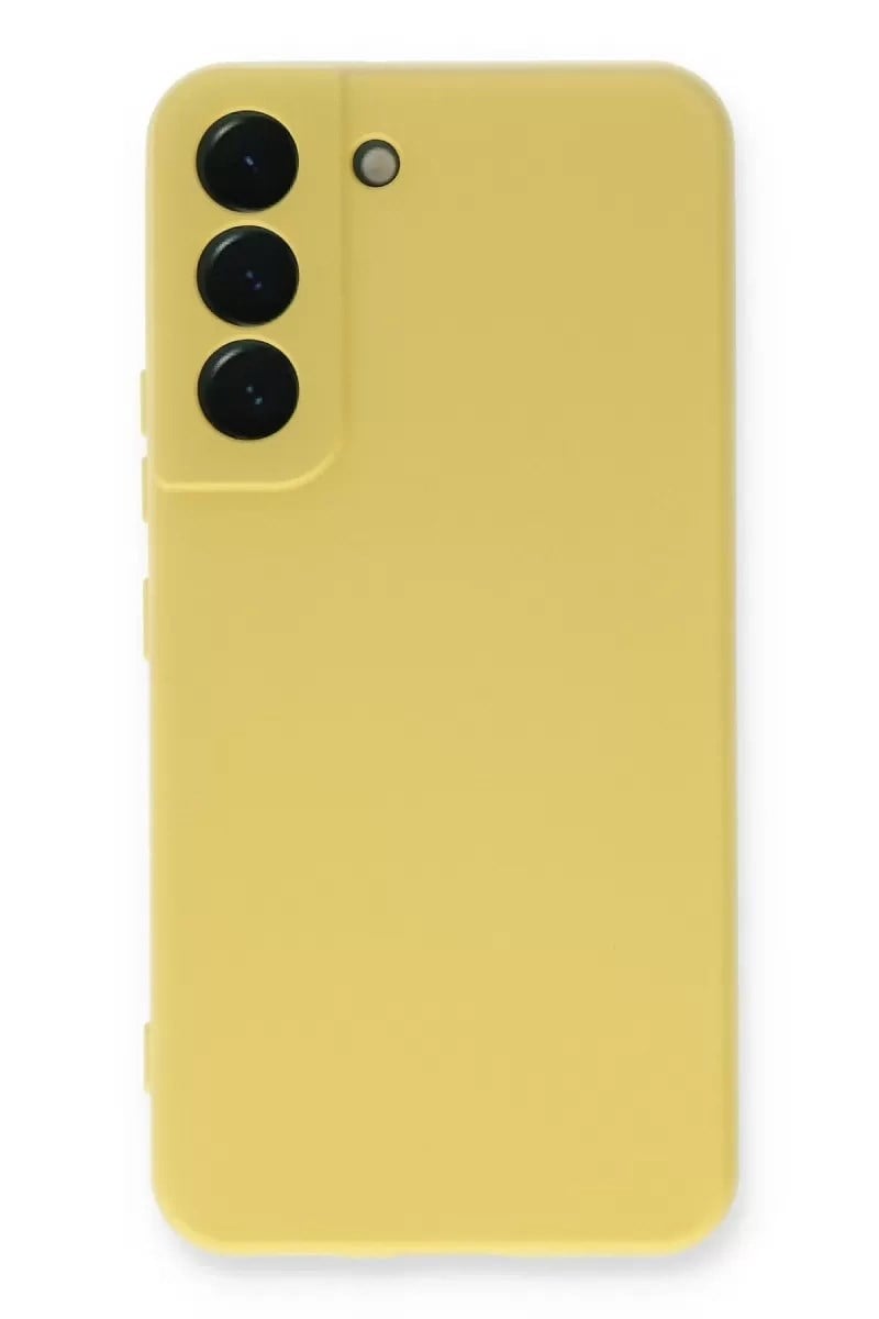 Mey İthalat®  Samsung Galaxy S23 Kılıf Nano içi Kadife Silikon - Sarı
