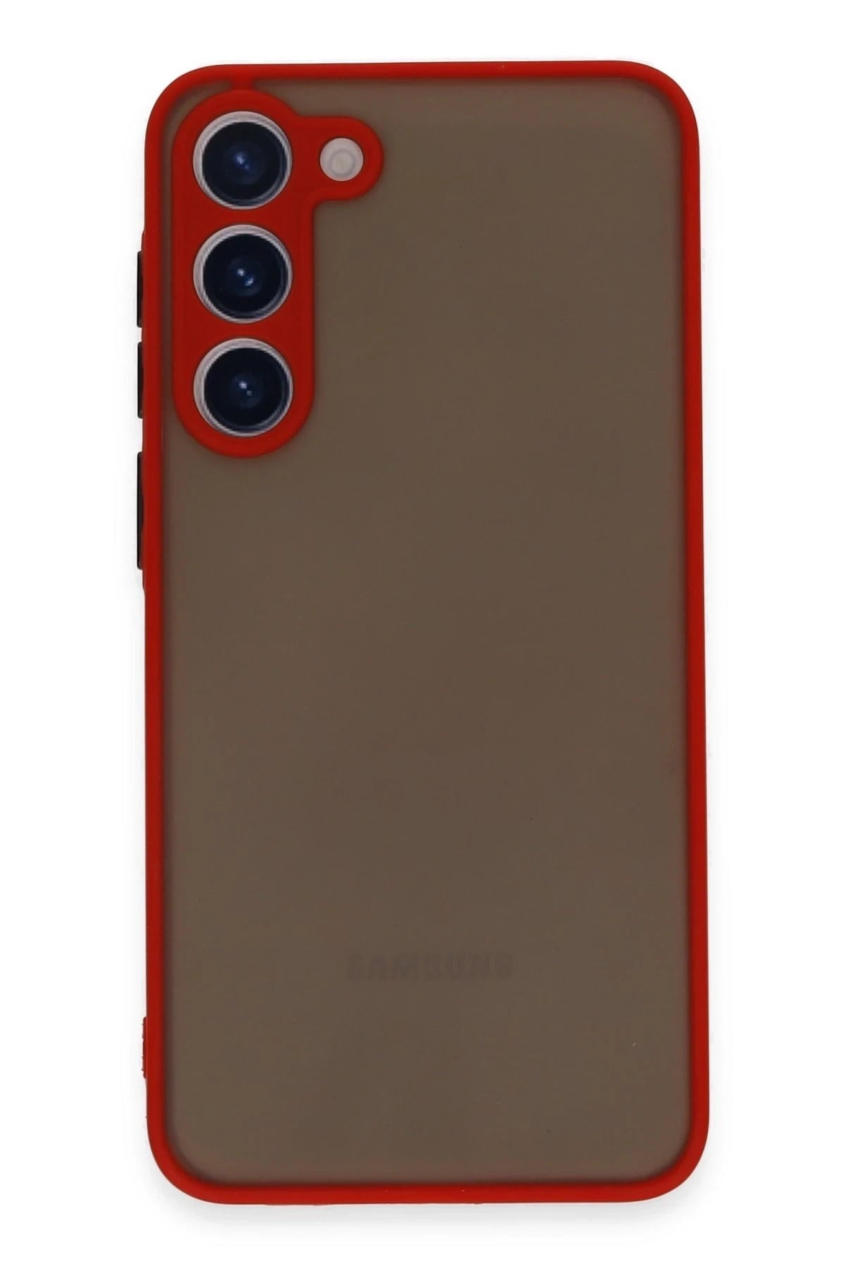 Mey İthalat®  Samsung Galaxy S23 Plus Kılıf Montreal Silikon Kapak - Kırmızı