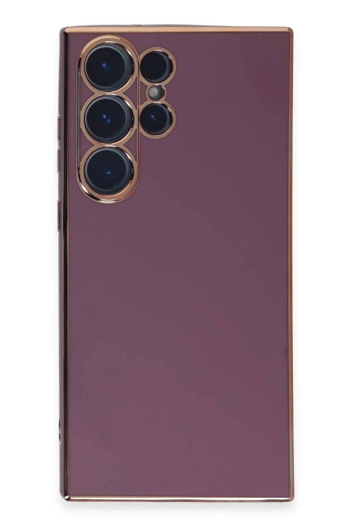 Mey İthalat®  Samsung Galaxy S23 Ultra Kılıf Volet Silikon - Mor