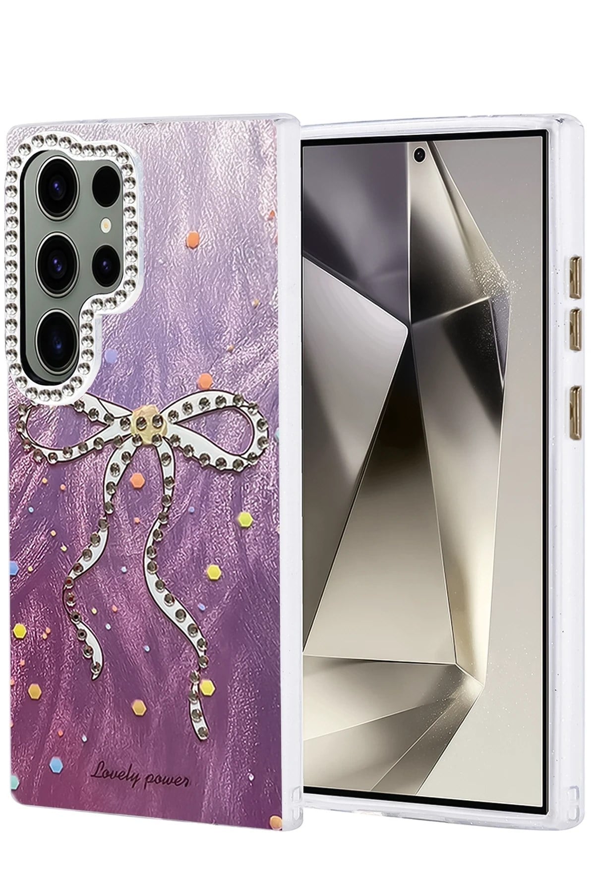 Mey İthalat®  Samsung Galaxy S23 Ultra Kılıf Blade Aynalı Desenli Kapak - Desen 1