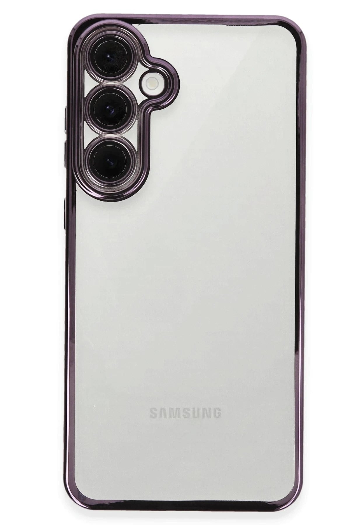 Mey İthalat®  Samsung Galaxy S24 FE Kılıf  Lensli Silikon - Mor