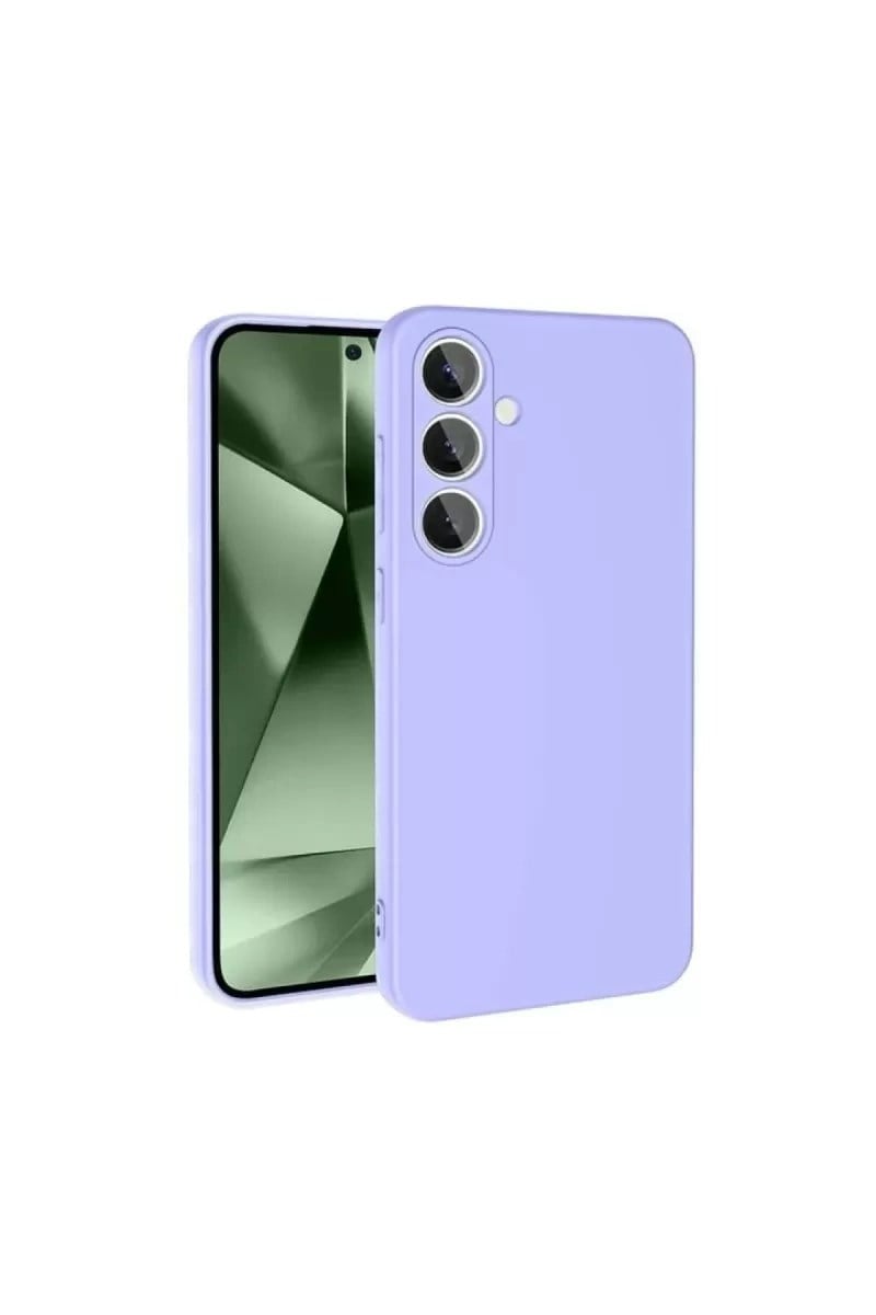 Mey İthalat®  Samsung Galaxy S24 FE Kılıf Nano içi Kadife Silikon - Lila