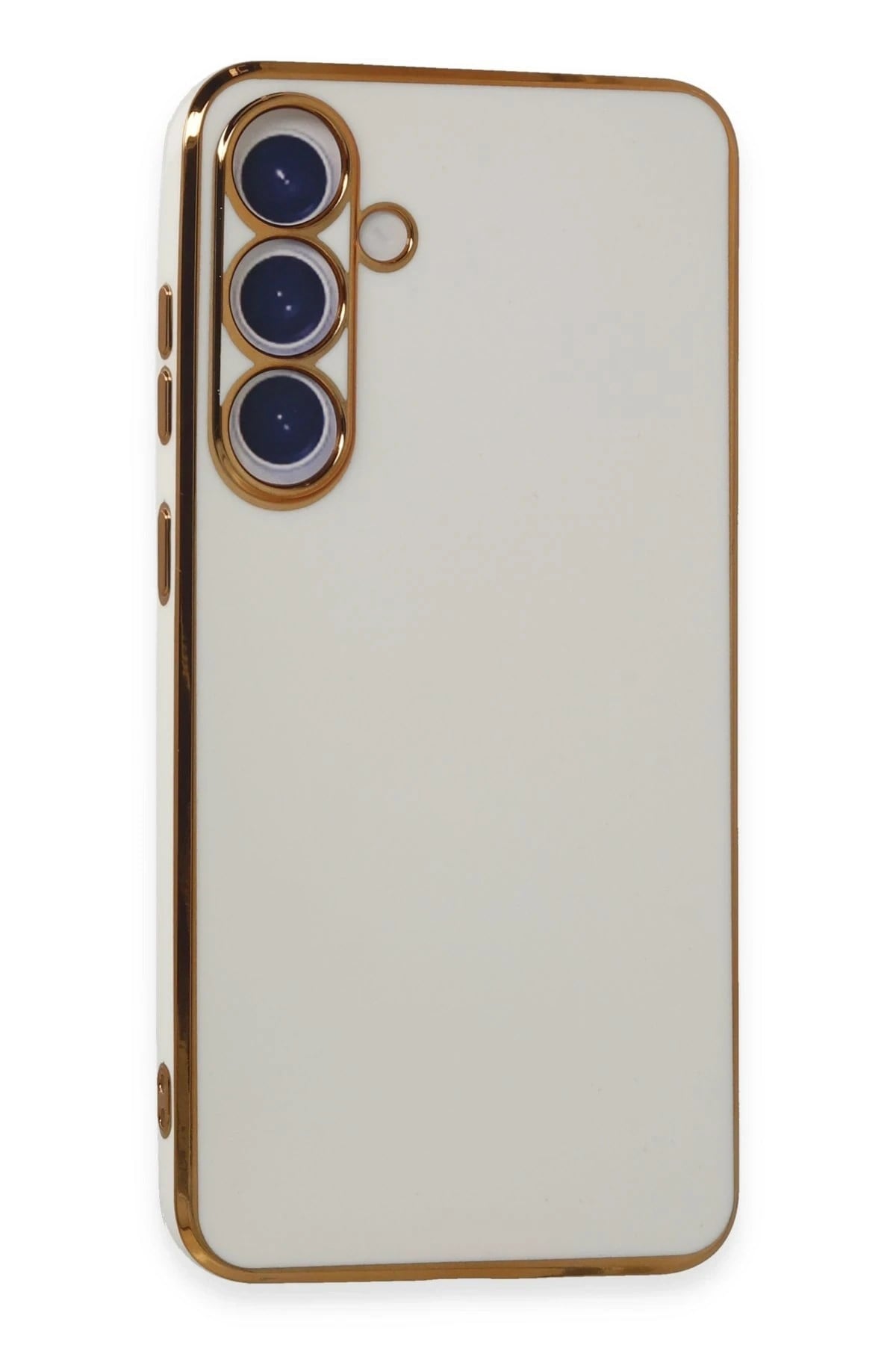Mey İthalat®  Samsung Galaxy S24 Kılıf Volet Silikon - Beyaz