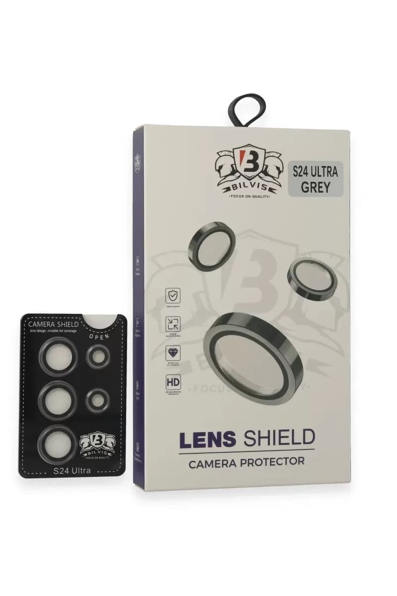 Mey İthalat®  Samsung Galaxy S24 Ultra Bilvis Titan Kamera Lens - Titan Gri