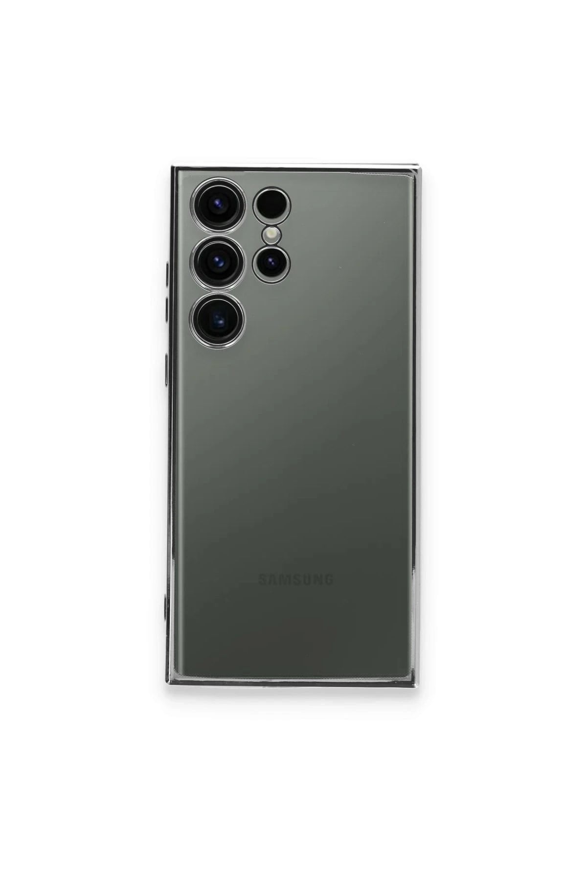 Mey İthalat®  Samsung Galaxy S24 Ultra Kılıf  Lensli Silikon - Mor