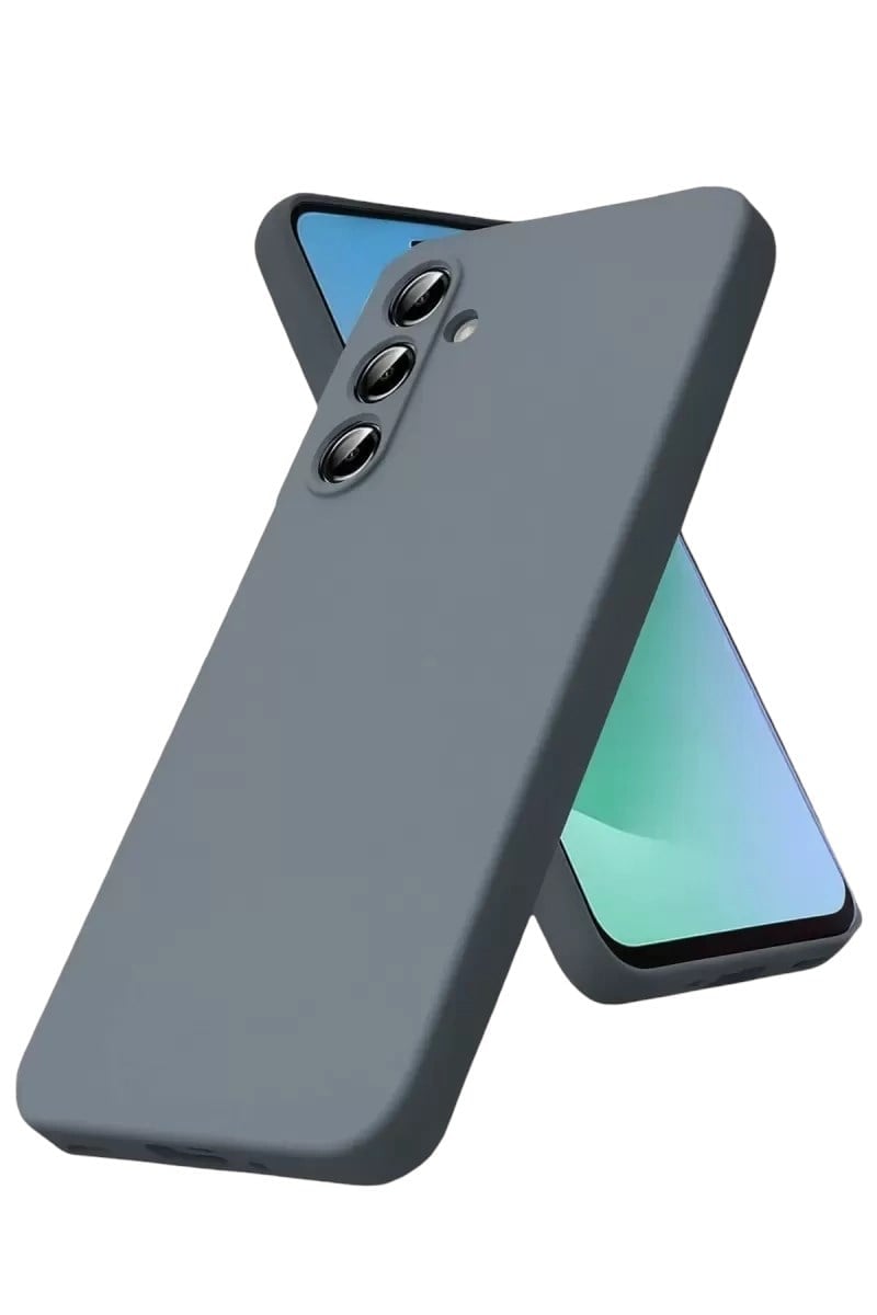 Mey İthalat®  Samsung Galaxy S25 FE Kılıf Nano içi Kadife Silikon - Gri