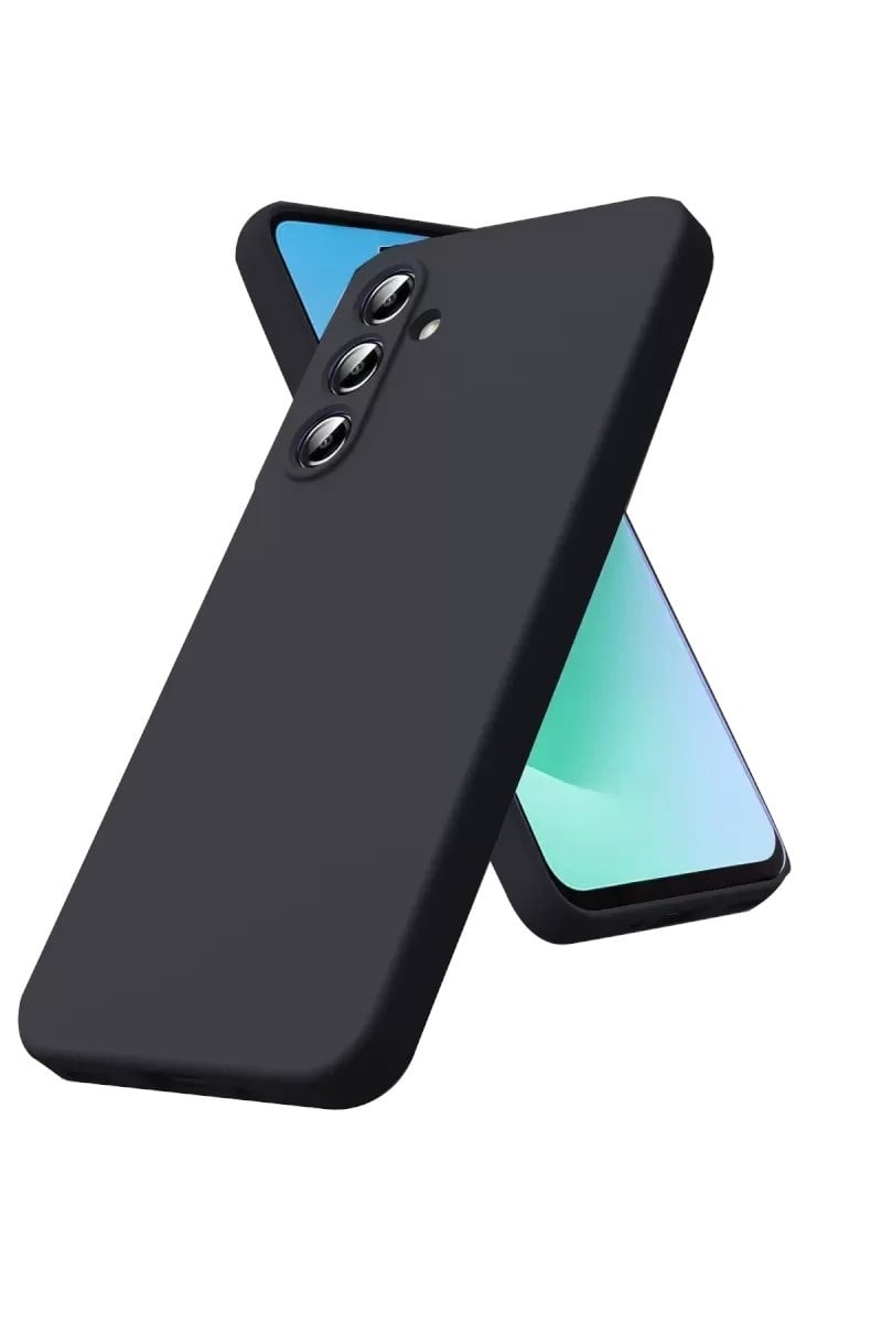 Mey İthalat®  Samsung Galaxy S25 FE Nano içi Kadife Silikon - Siyah