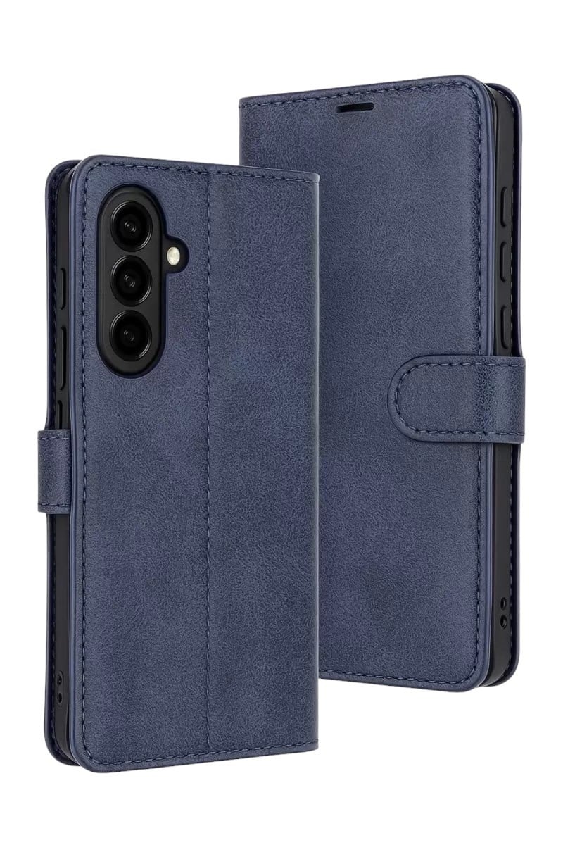 Mey İthalat®  Samsung Galaxy S25 FE Trend S Plus Kapaklı Kılıf - Lacivert