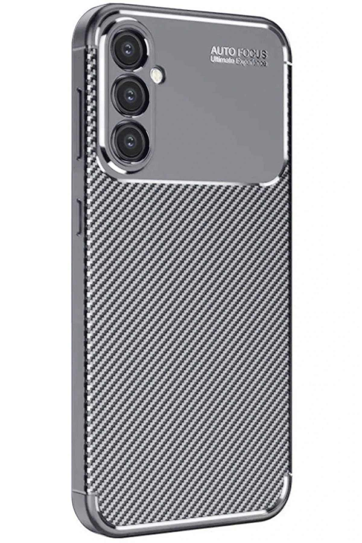 Mey İthalat®  Samsung Galaxy S25 Plus Kılıf Auto Focus Karbon Kapak - Gri