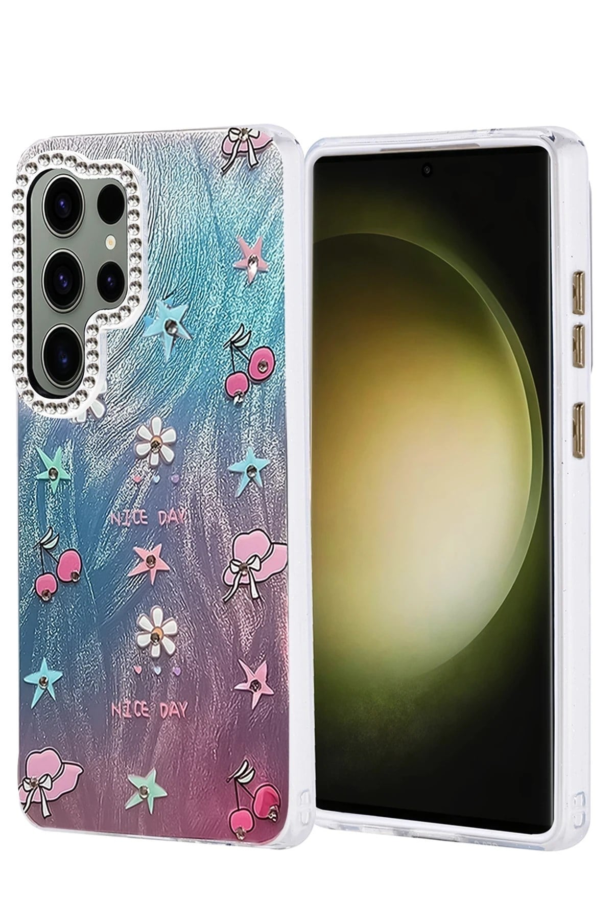 Mey İthalat®  Samsung Galaxy S25 Ultra Kılıf Blade Aynalı Desenli Kapak - Desen 4