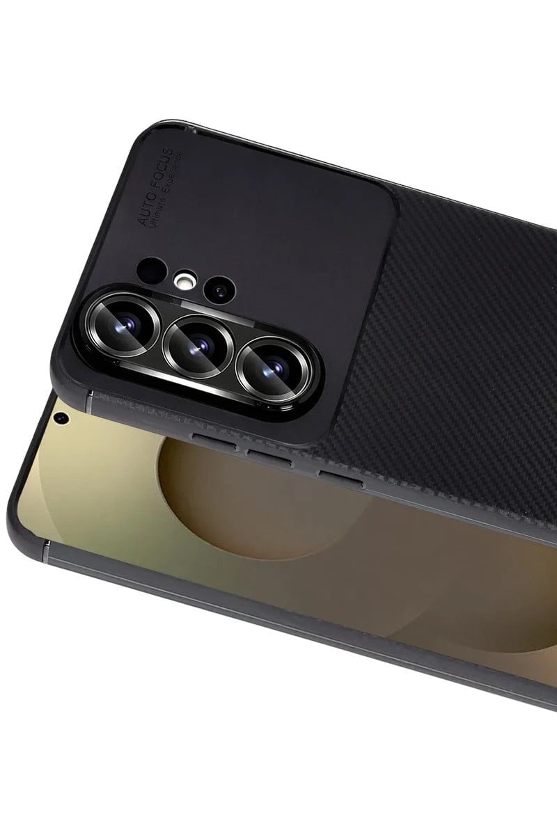 Mey İthalat®  Samsung Galaxy S26 Ultra Auto Focus Karbon Kapak - Siyah