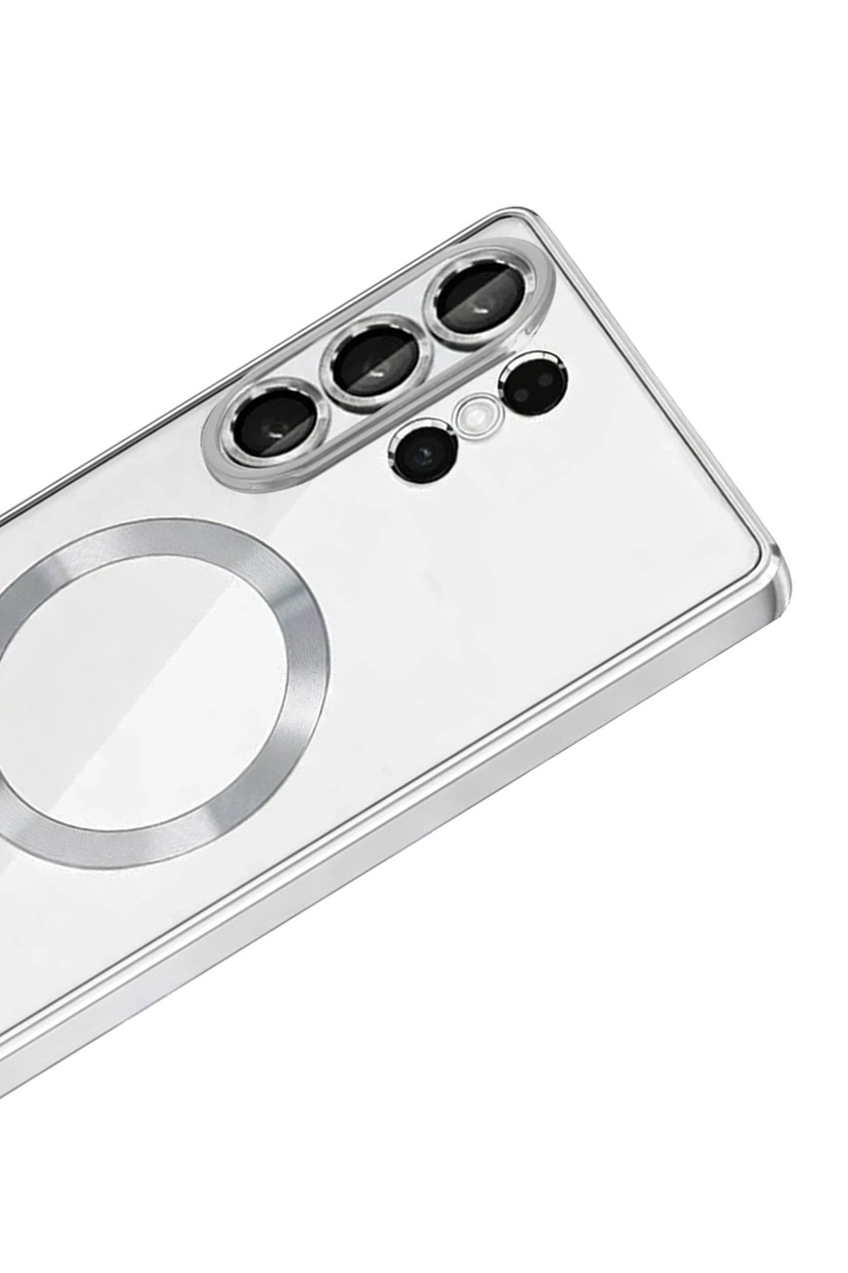 Mey İthalat®  Samsung Galaxy S26 Ultra Kross Magneticsafe Kapak - Gümüş