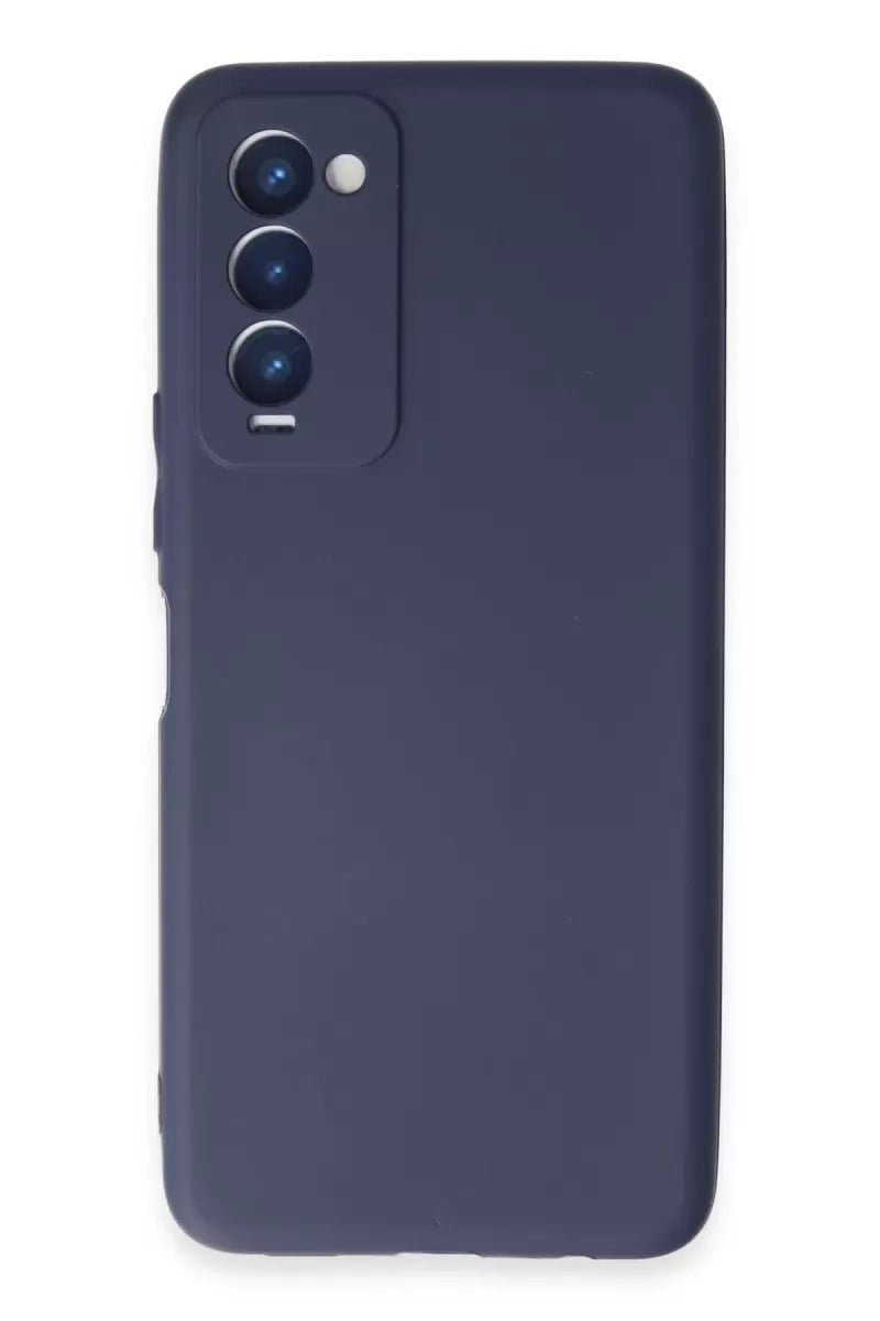 Mey İthalat®  Tecno Camon 18 Kılıf First Silikon - Lacivert