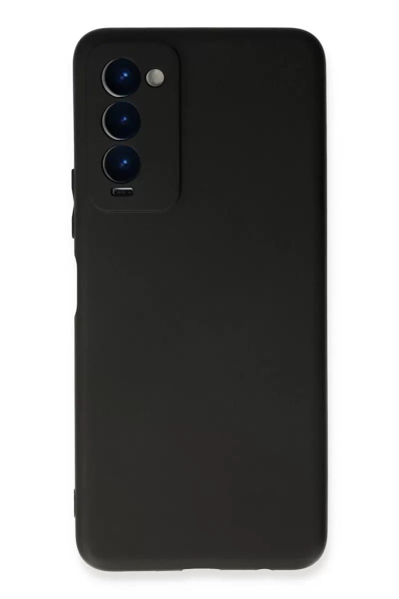 Mey İthalat®  Tecno Camon 18 Kılıf First Silikon - Siyah
