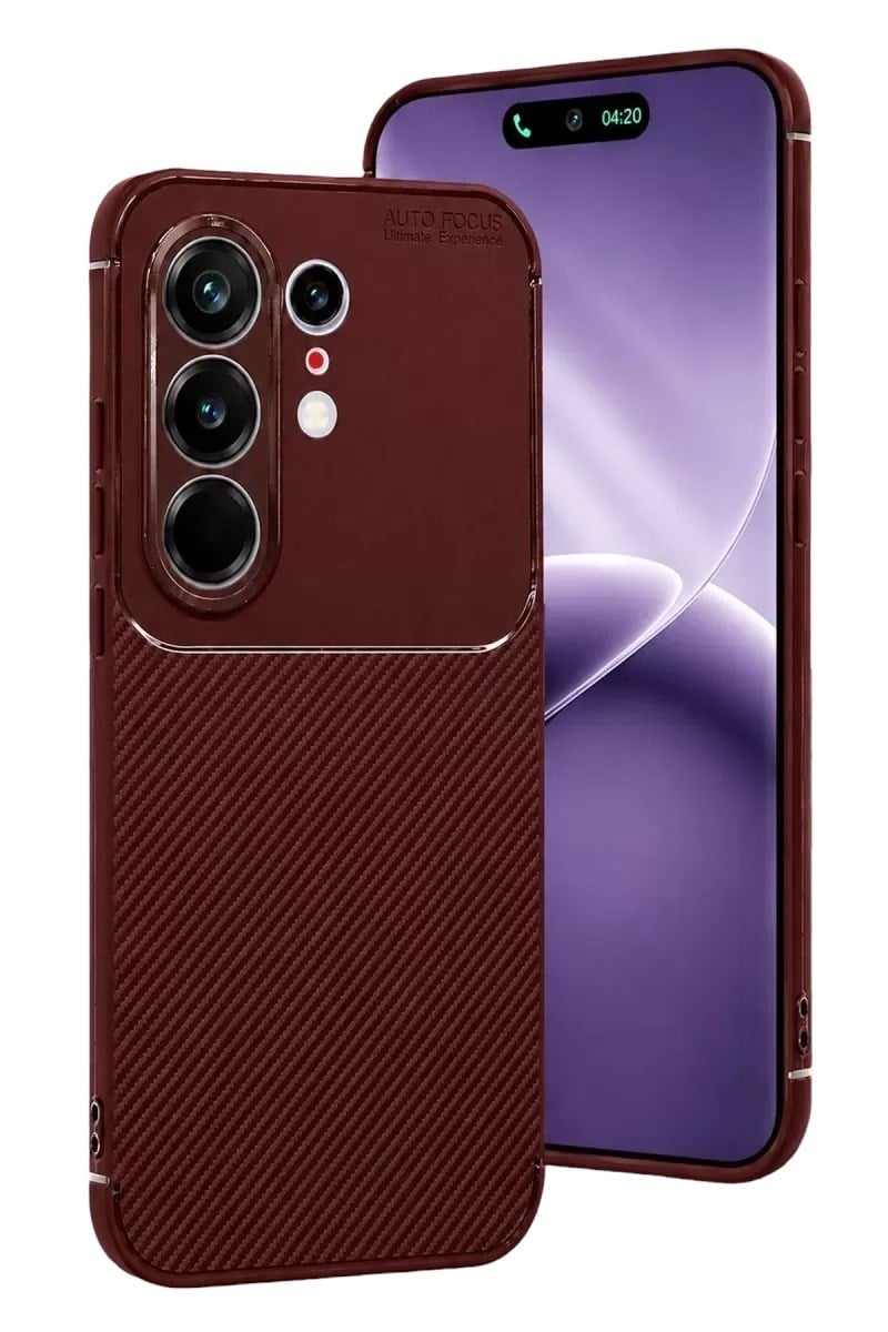 Mey İthalat®  Tecno Camon 50 Pro 5G Auto Focus Karbon Kapak - Bordo