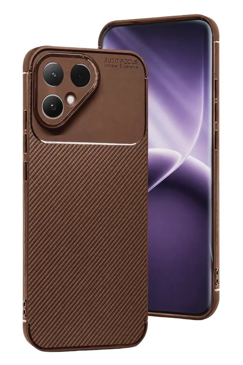 Mey İthalat®  Tecno Pova Curve 2 5G Auto Focus Karbon Kapak - Kahverengi
