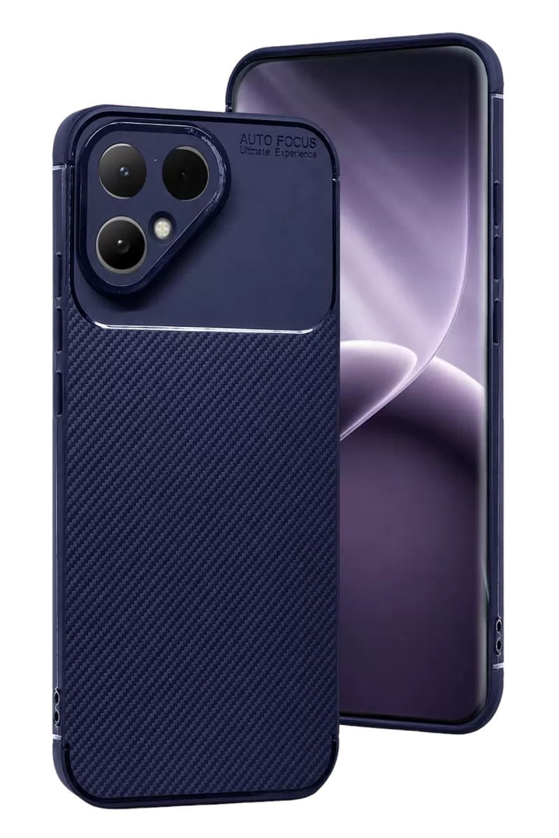 Mey İthalat®  Tecno Pova Curve 2 5G Auto Focus Karbon Kapak - Lacivert