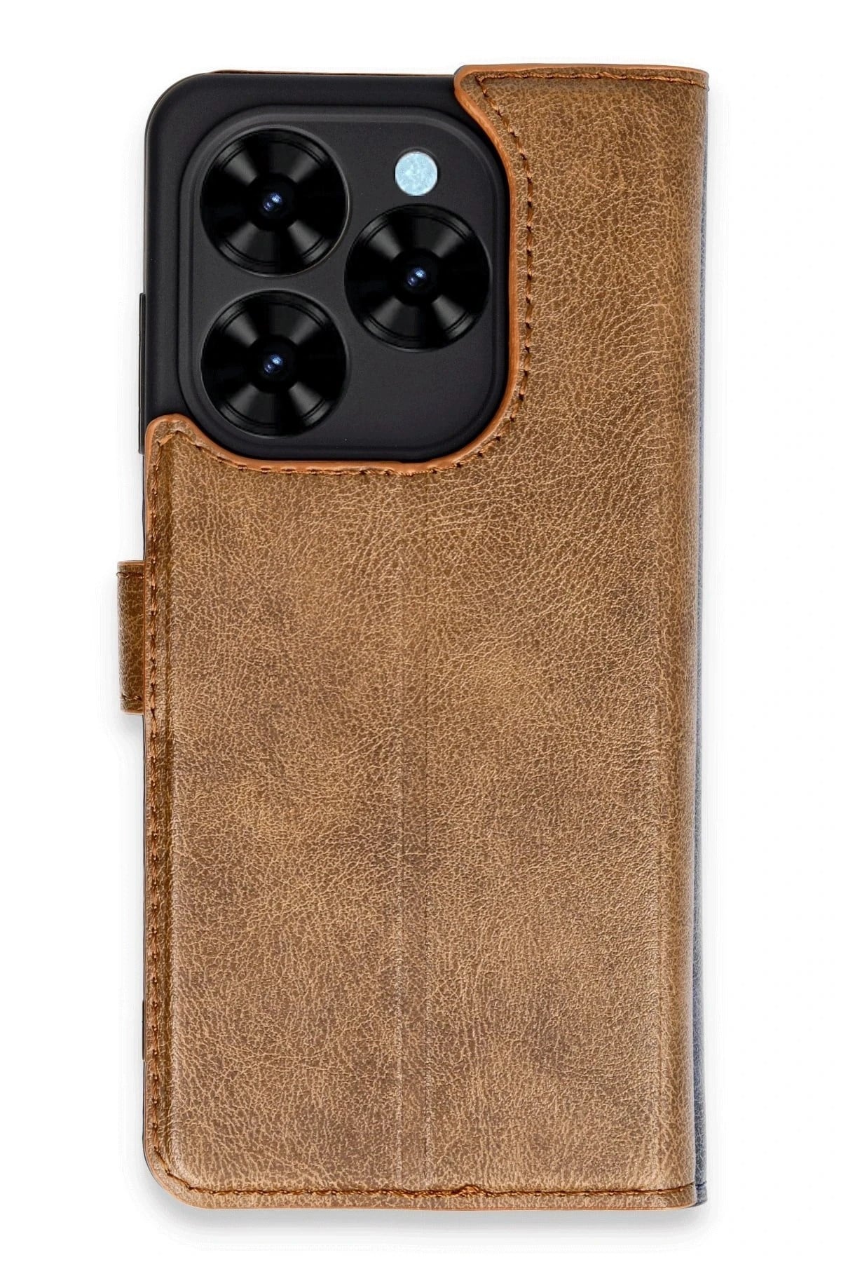 Mey İthalat®  Tecno Spark Go 2024 Kılıf Trend S Plus Kapaklı Kılıf - Taba