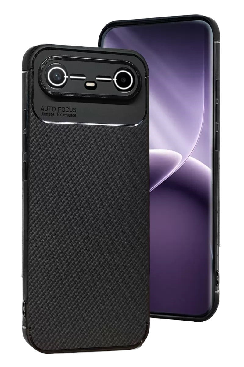 Mey İthalat®  Tecno Spark Slim 5G Auto Focus Karbon Kapak - Siyah