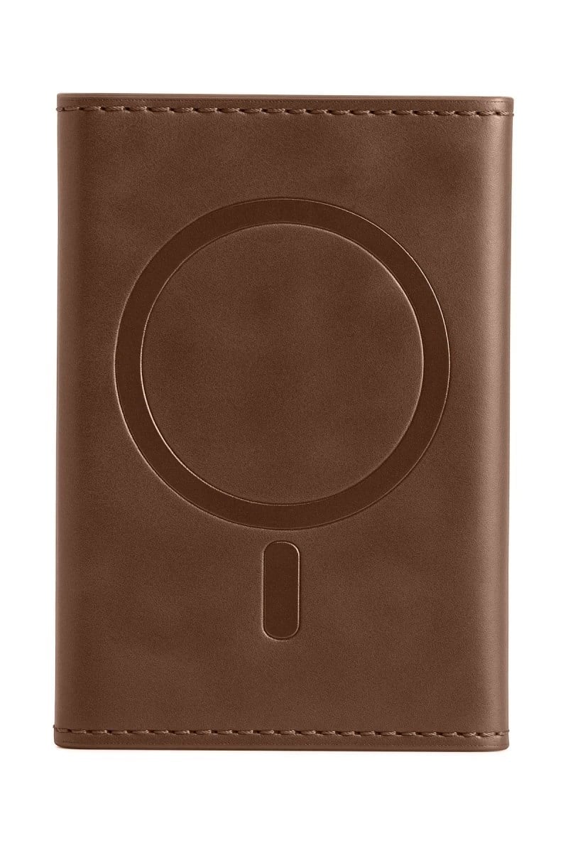 Mey İthalat®  Tema Magsafe Deri Kartlık - Taba