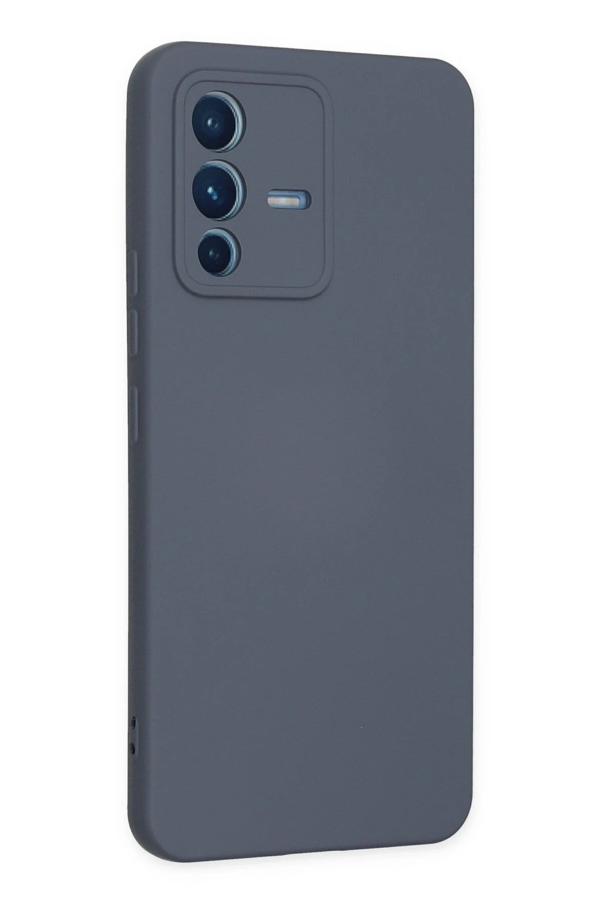 Mey İthalat®  Vivo V23 5G Kılıf Nano içi Kadife Silikon - Gri