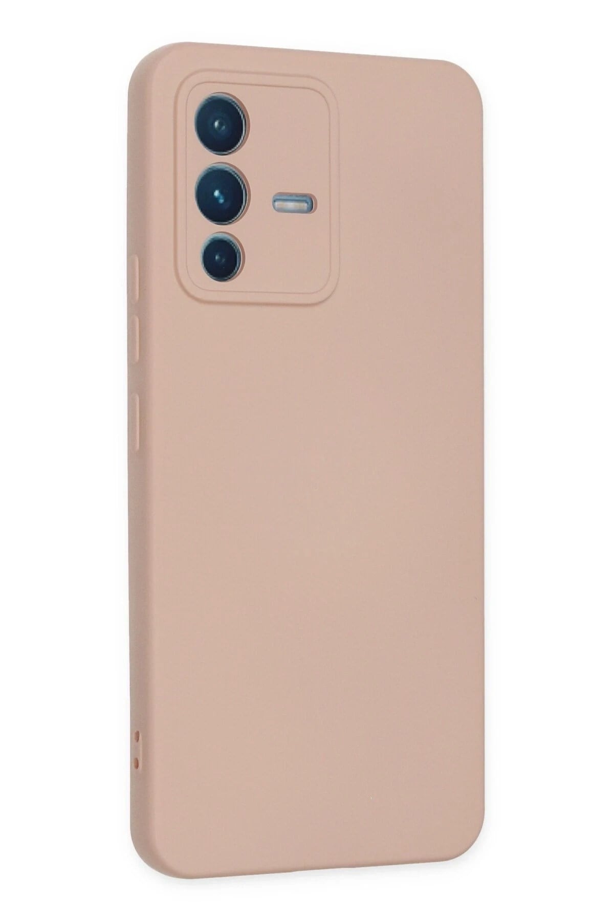 Mey İthalat®  Vivo V23 5G Kılıf Nano içi Kadife Silikon - Pudra