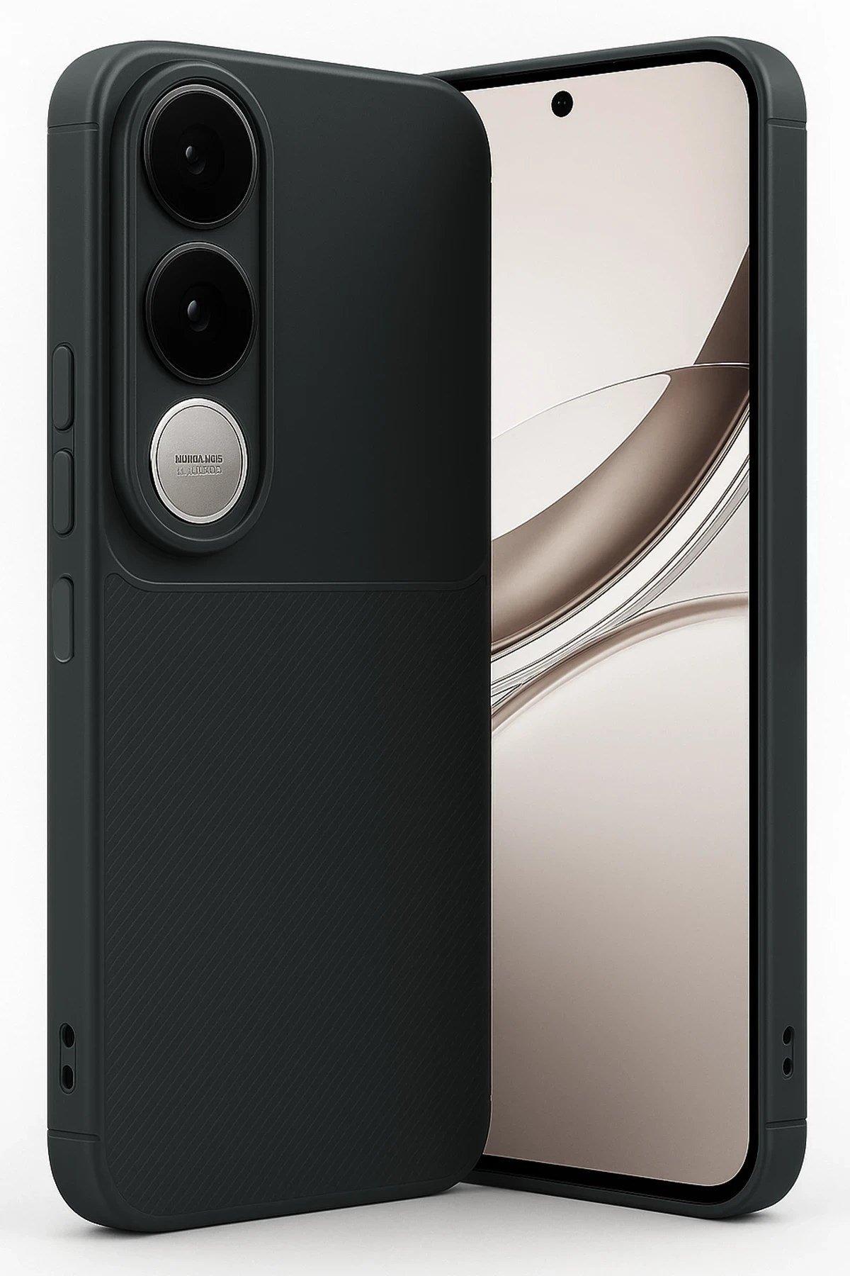 Mey İthalat®  Vivo V50 Lite 4G Auto Focus Karbon Kapak - Siyah