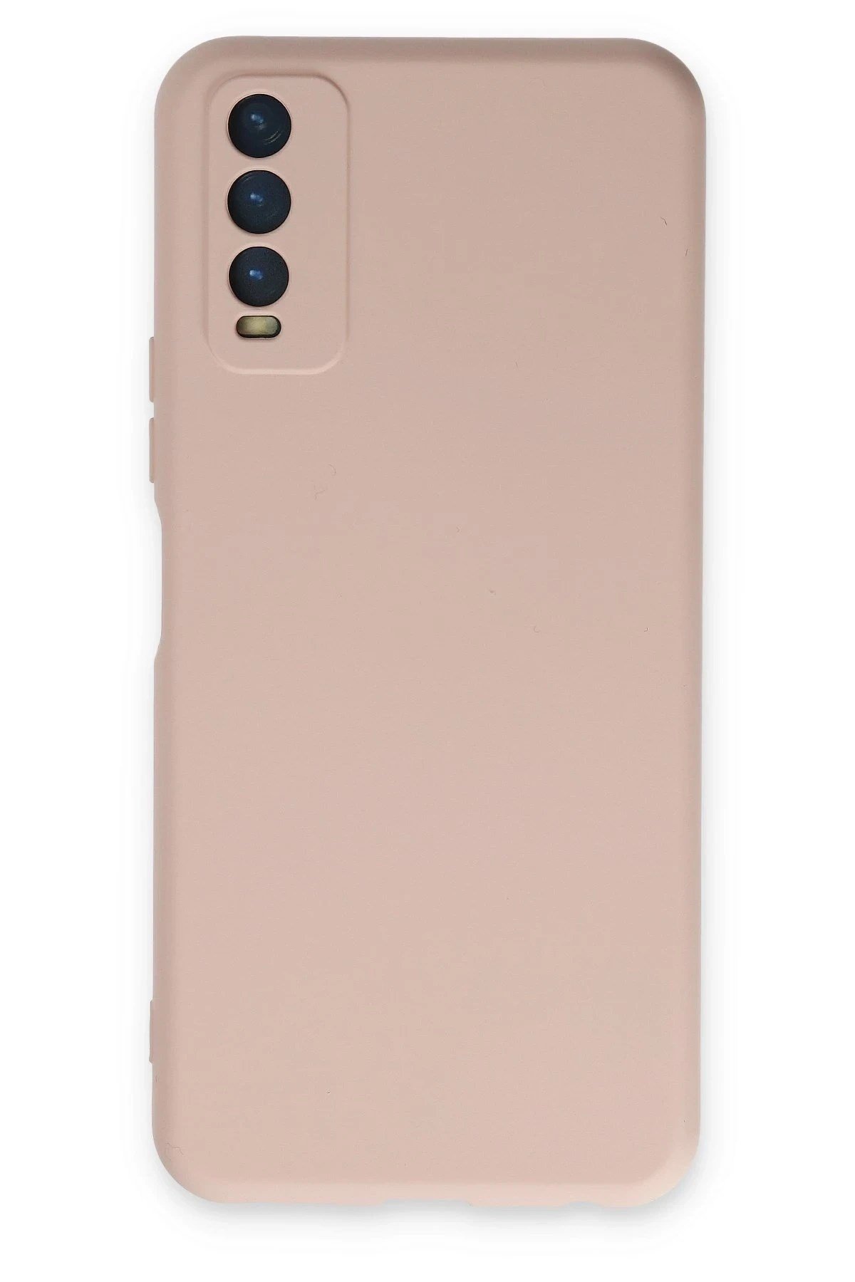 Mey İthalat®  Vivo Y11S Kılıf Nano içi Kadife Silikon - Pudra