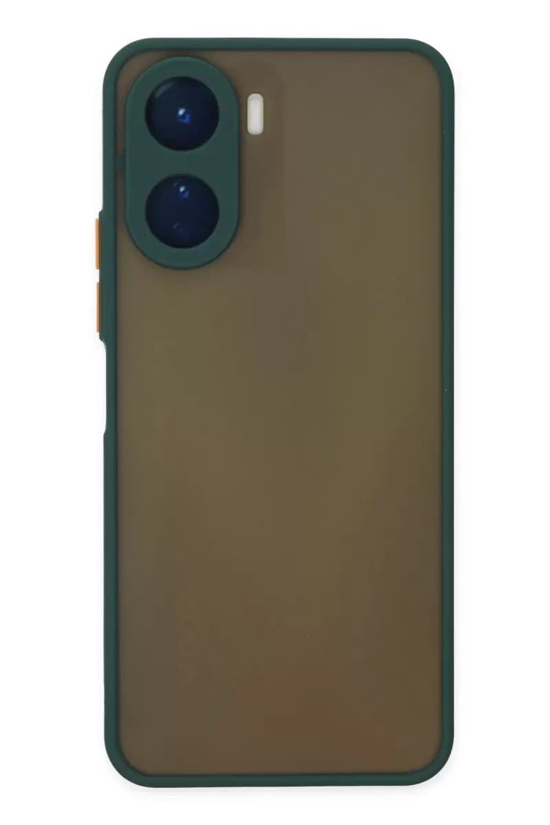 Mey İthalat®  Vivo Y16 Kılıf Montreal Silikon Kapak - Yeşil