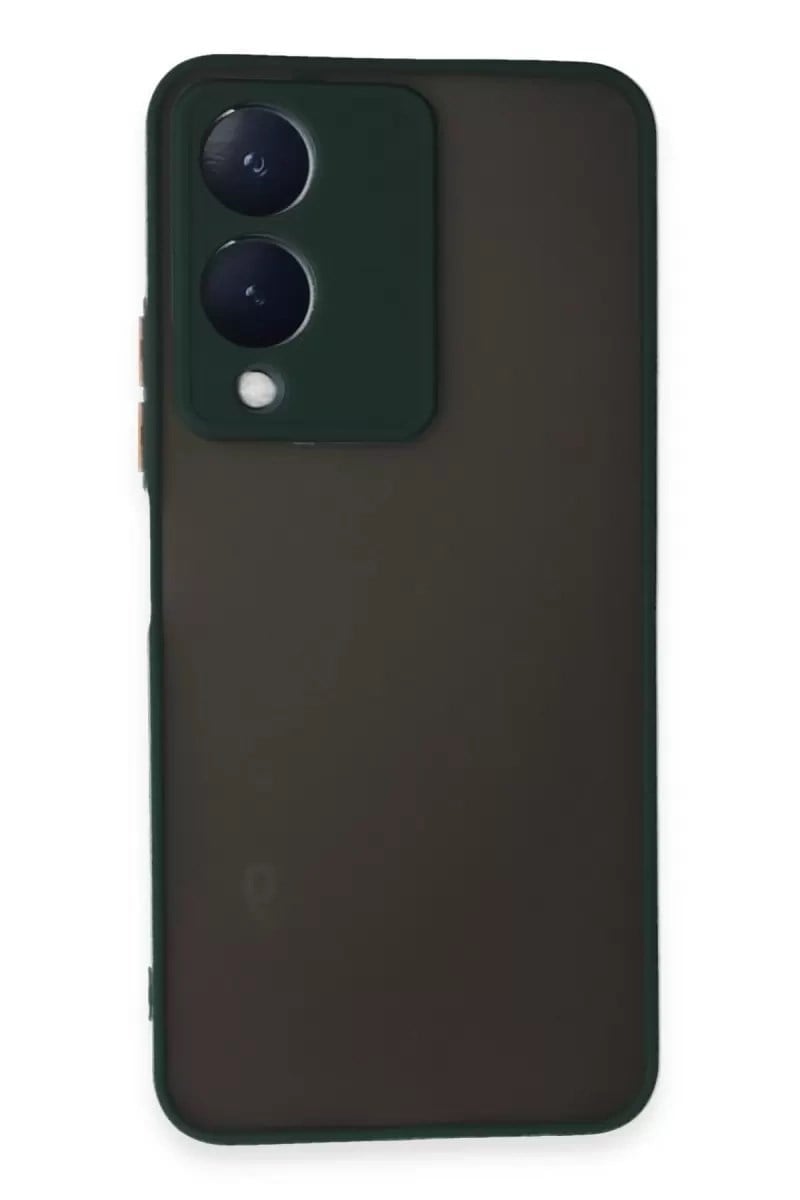 Mey İthalat®  Vivo Y17S Kılıf Montreal Silikon Kapak - Yeşil