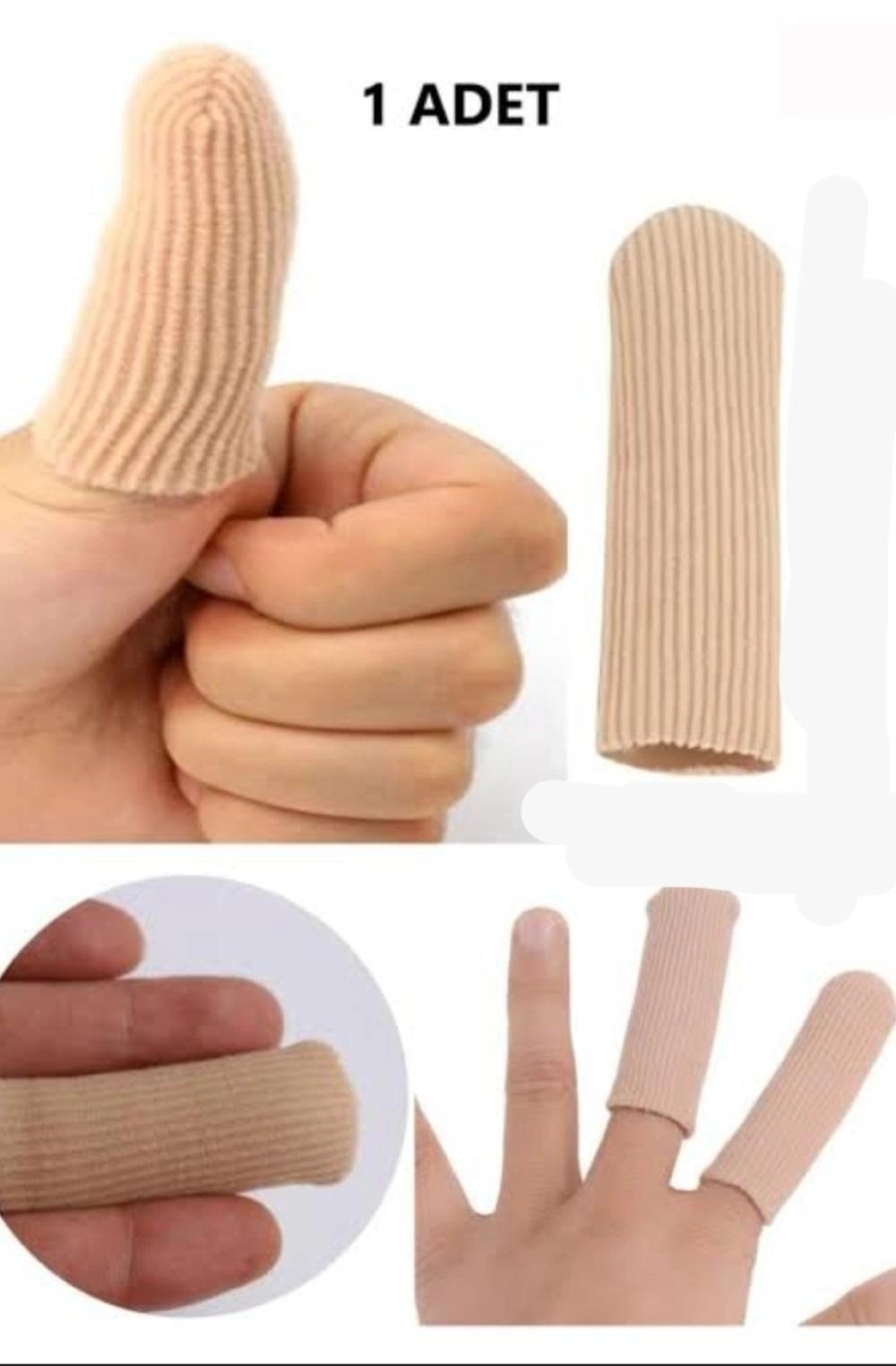 Mey İthalat® El Ayak Parmak silikon Kumaş Kaplı Nasır Koruyucu Hortum NRD 594 ***