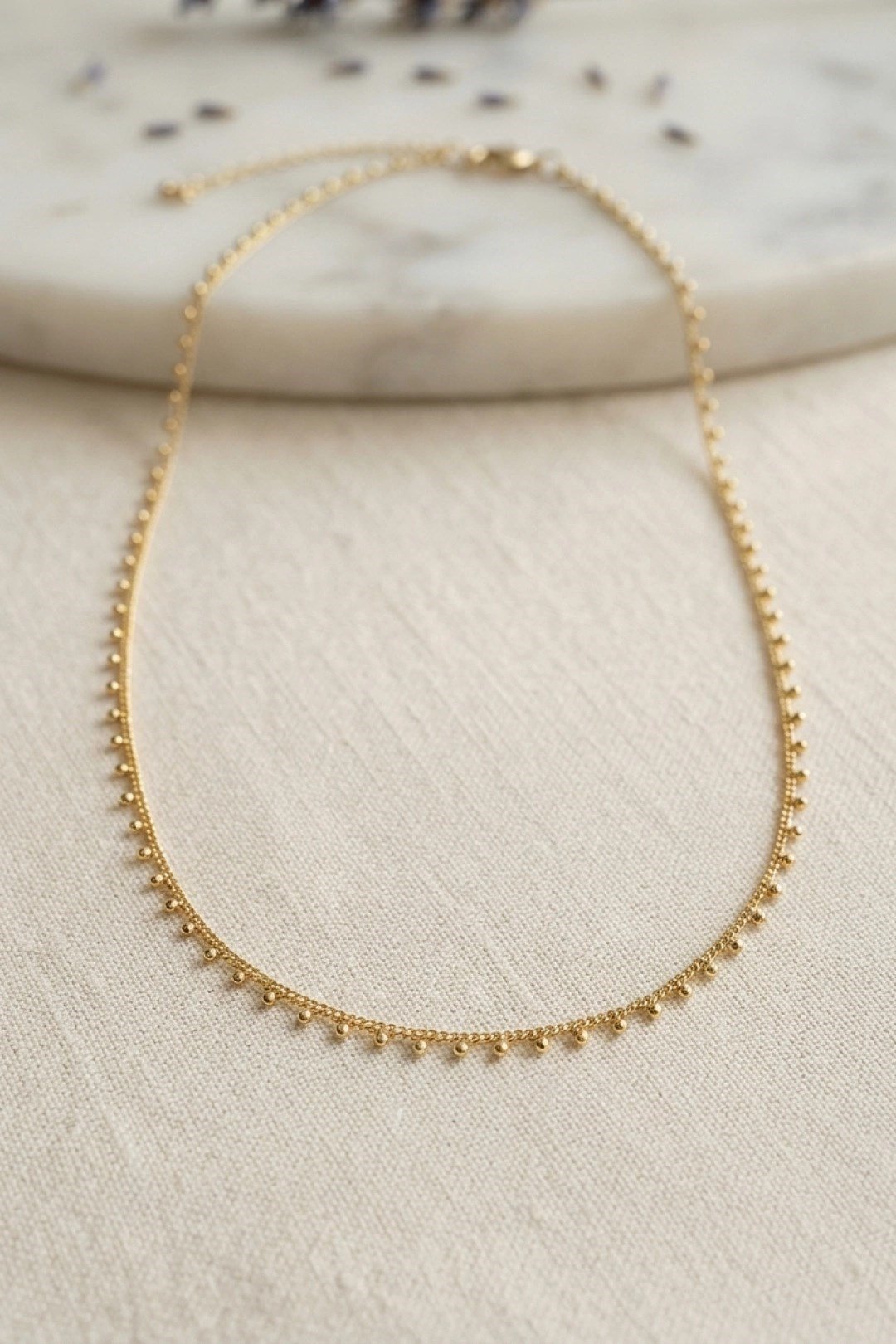 Mey İthalat® Gold Renk Topçcuk Model 60 cm Kadın Kolye